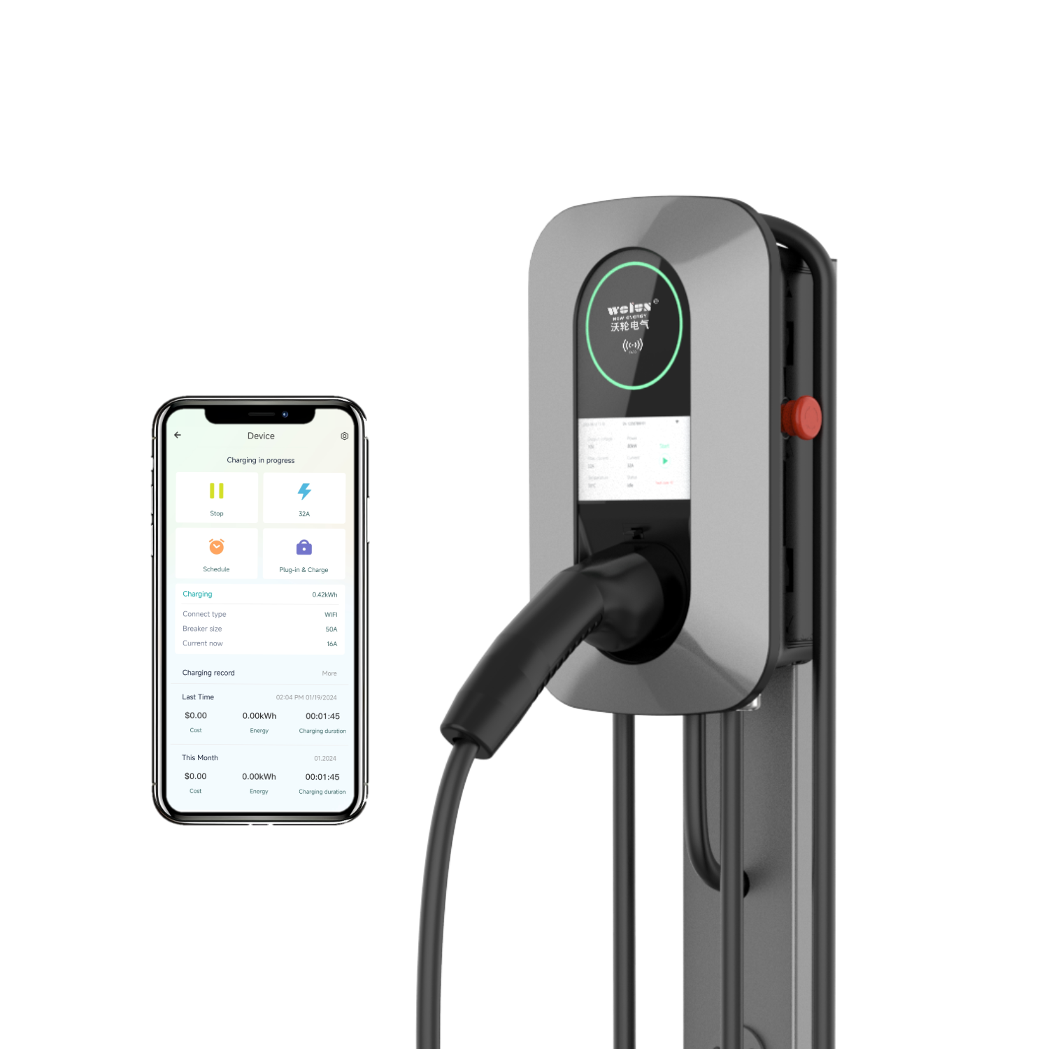 22kW AC Home Charging Pile Ev  - огляд і ціна Ev Charging Pile