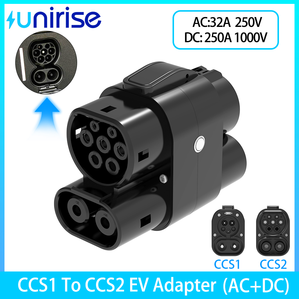 CCS1 to CCS2 EV Adapter AC+DC  - огляд і ціна Ccs2 To Ccs1 Fast Charge Adapter 250Kw