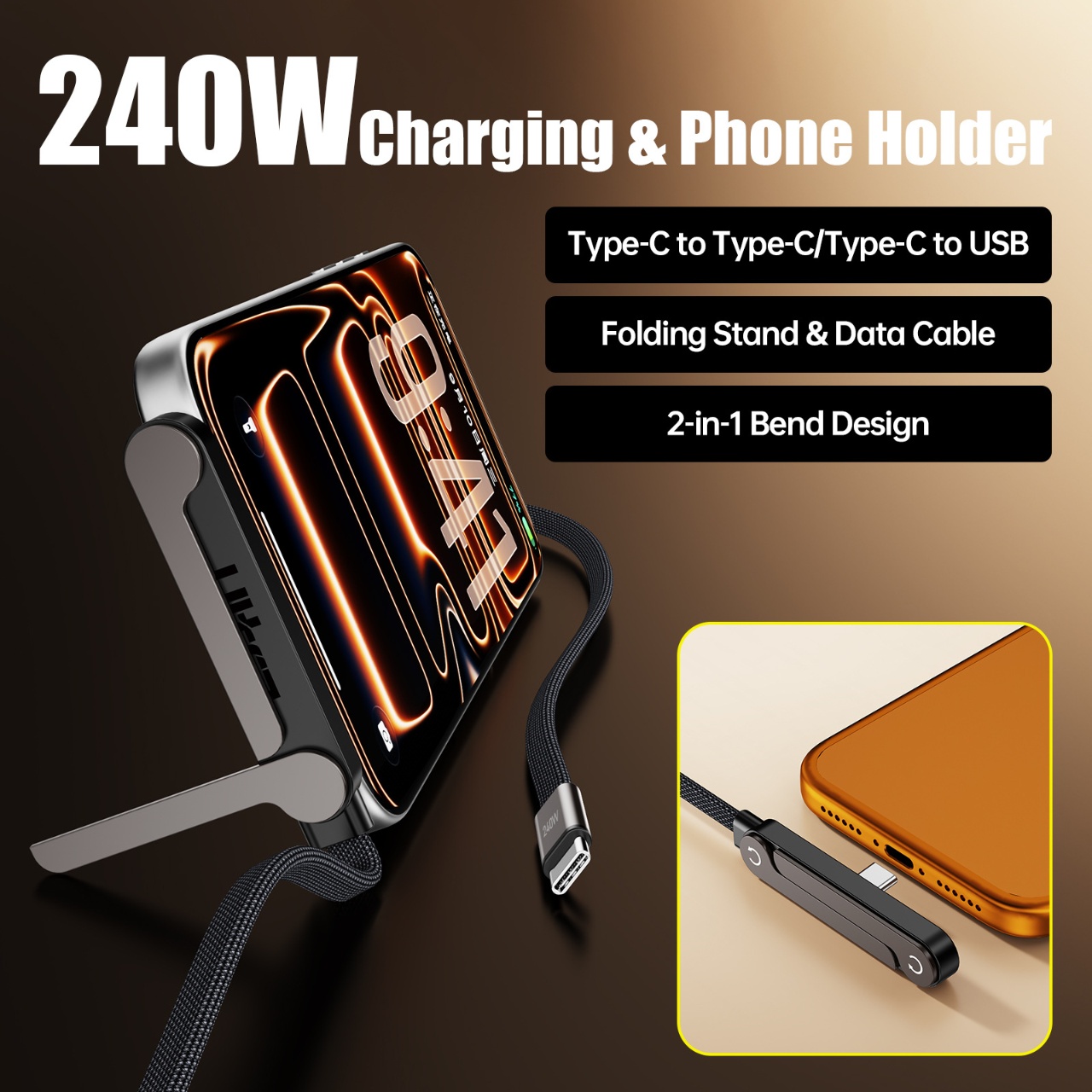 240W PD Fast Charging Type C t - огляд і ціна Ev Charger